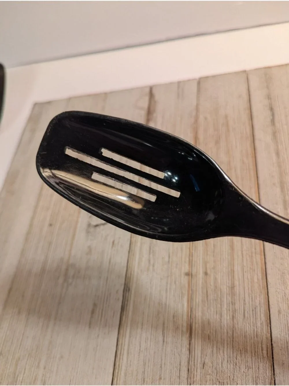 Vintage Foley #2 Black Nylon Plastic Solid Spoon 11